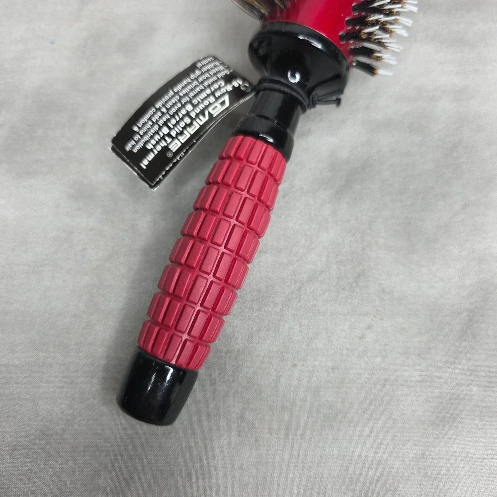 Comare Red Ceramics C333883 Round Ceramic Barrel‎ Brush 3 Types of Bristles